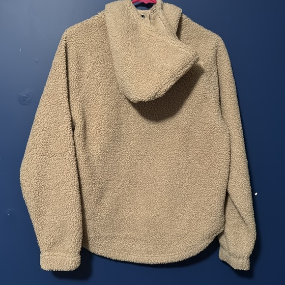 So Brand Juniors Fuzzy ( Teddy Bear ) Fleece 1/4 Button Hoodie XS - Picture 4 of 5